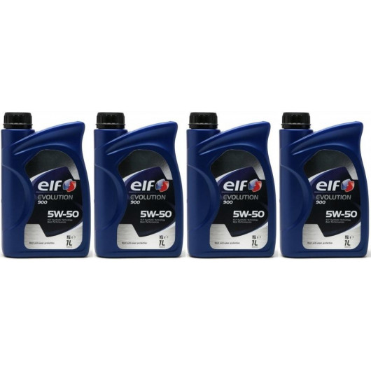 Elf Evolution 900 5W-50 Motoröl 4x 1l = 4 Liter