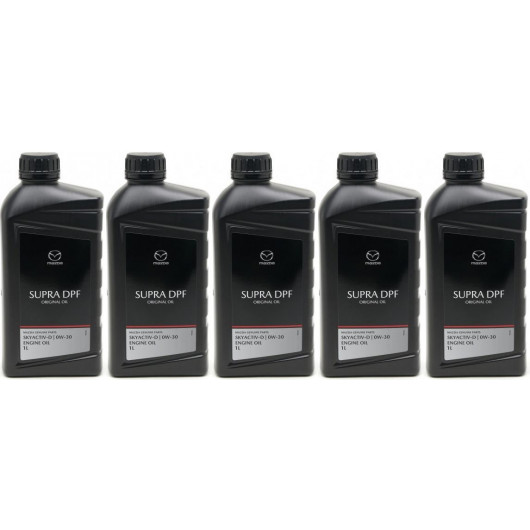 Original Mazda Oil DPF Supra 0W-30 Motoröl 5x 1l = 5 Liter