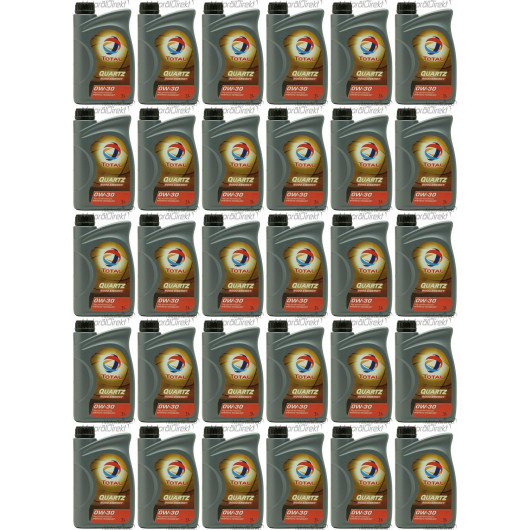 TOTAL Quartz Energy 9000 0W-30 Motoröl 30x 1l = 30 Liter