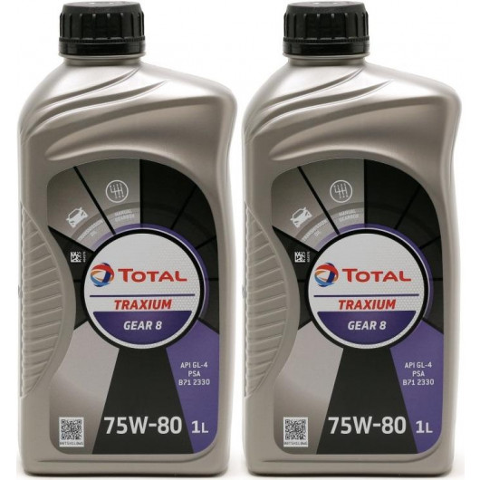 Total Transmission Gear 8 75W-80 Schaltgetriebeöl 2x 1l = 2 Liter