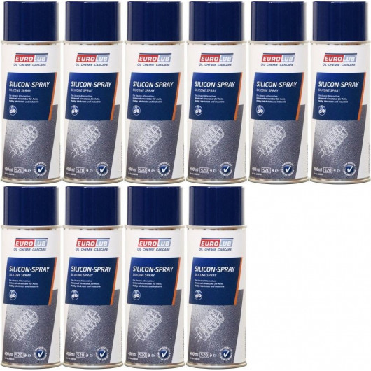 Eurolub Silicon/ Silikon Spray 10x 400 Milliliter