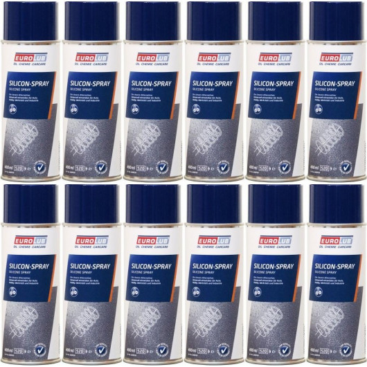 Eurolub Silicon/ Silikon Spray 12x 400 Milliliter