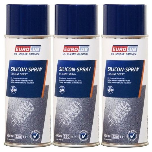 Eurolub Silicon/ Silikon Spray 3x 400 Milliliter