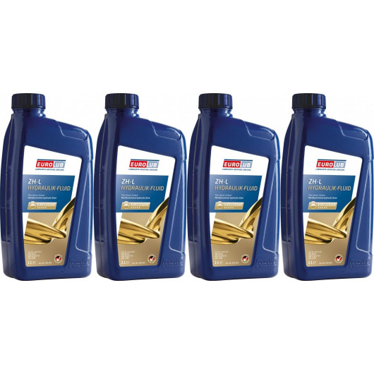 EUROLUB ZH-L Hydraulik-Fluid 4x 1l = 4 Liter