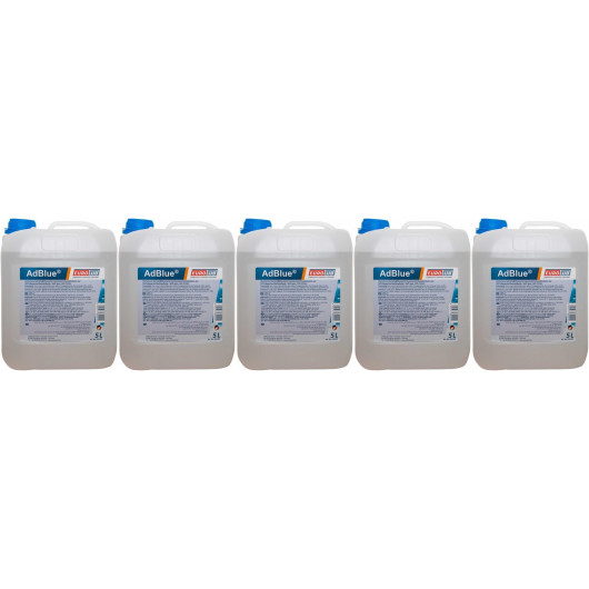 EUROLUB AdBlue Harnstofflösung mit Ausgießer 5x 5 = 25 Liter