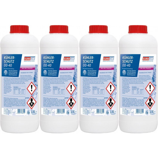 Eurolub Kühlerschutz DD-40 Konzentrat 4 x 1,5 = 6 Liter