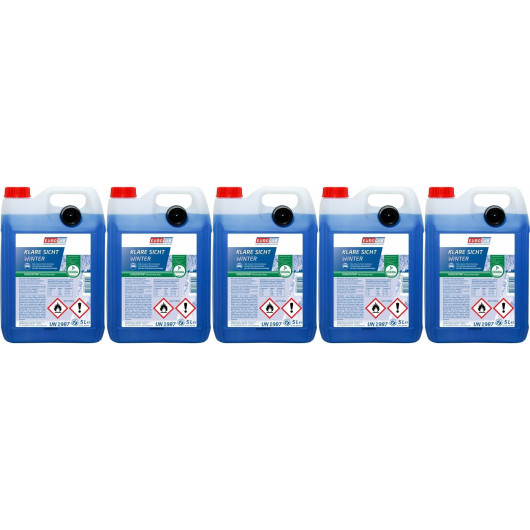 Eurolub Scheibenfrostschutz Klare Sicht Winter Konzentrat -60°C 5x 5 = 25 Liter