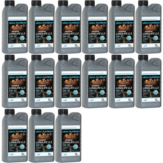 LIMOX Platinum Longlife LL3 5W-30 Motoröliter 15x 1l = 15 Liter