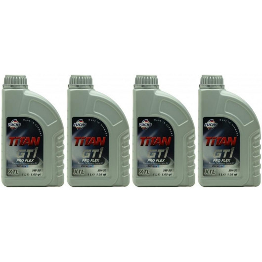 FUCHS TITAN GT1 PRO FLEX 23 SAE 5W-30 Motoröl 4x 1l = 4 Liter
