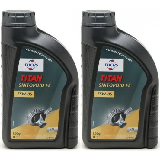 FUCHS TITAN Sintopoid FE 75W-85 Getriebeöl 2x 1l = 2 Liter