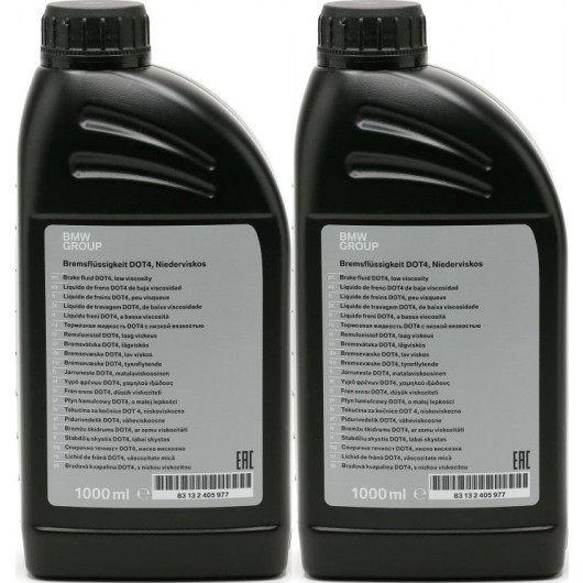 Original BMW Bremsflüssigkeit DOT4 LV 2x 1l = 2 Liter