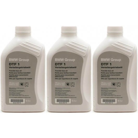 Original BMW Getriebeöl Verteilergetriebeöl DTF 1 xDrive 1 Liter 3x 1l = 3 Liter