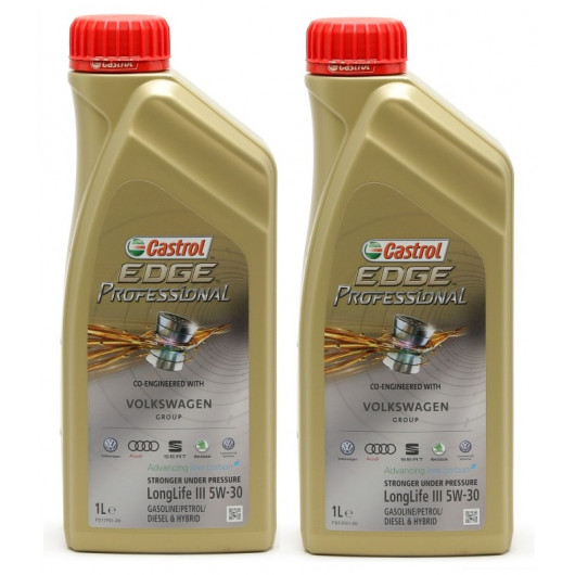 Castrol Edge Professional Longlife III Fluid Titanium (ex. FST) 5W-30 Motoröl 2x 1l = 2 Liter