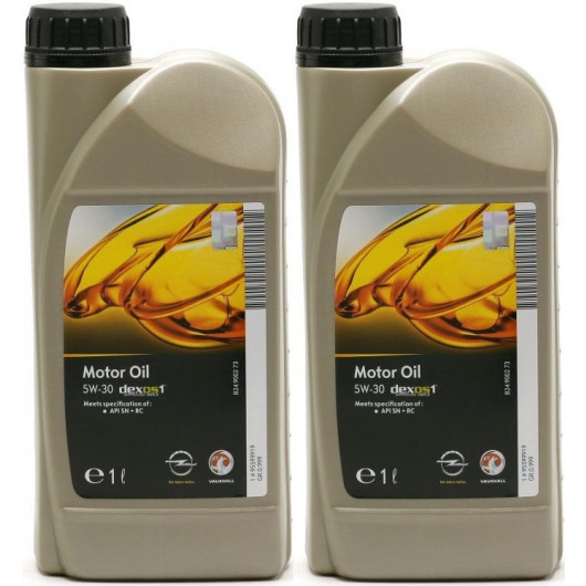 Original GM Opel 5W-30 dexos1 gen2 Longlife Motoröl 2x 1l = 2 Liter