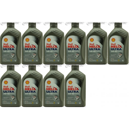 Shell Helix Ultra 5W-40 Motoröl 10x 1l = 10 Liter