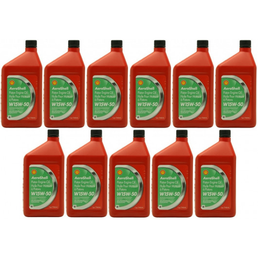 Shell Aeroshell Oil W 15W-50 11x 1l = 11 Liter