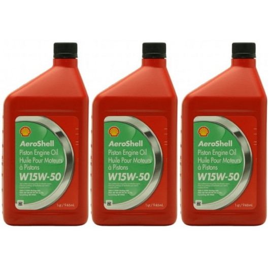 Shell Aeroshell Oil W 15W-50 3x 1l = 3 Liter