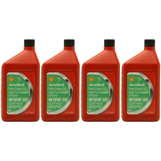 Shell Aeroshell Oil W 15W-50 4x 1l = 4 Liter