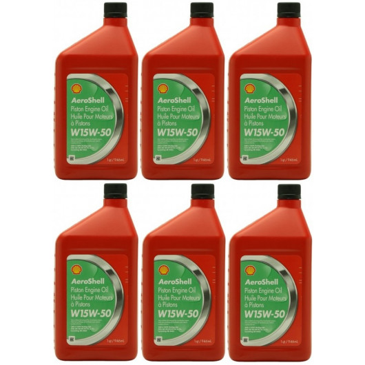 Shell Aeroshell Oil W 15W-50 6x 1l = 6 Liter