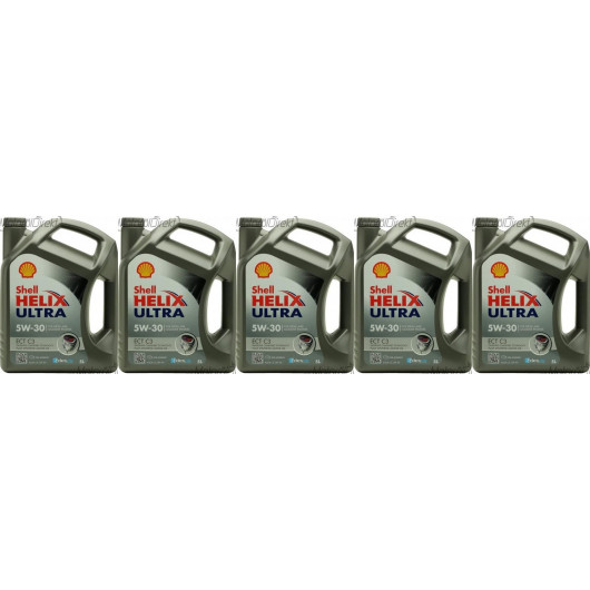 Shell Helix Ultra ECT C3 5W-30 PKW-Motoröl 5x 5 = 25 Liter