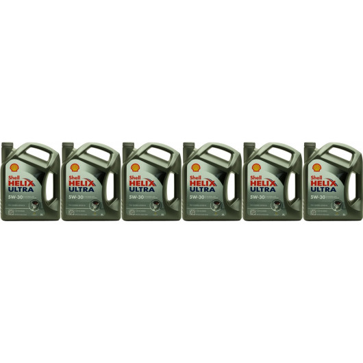 Shell Helix Ultra 5W-30 Motoröl 6x 5 = 30 Liter