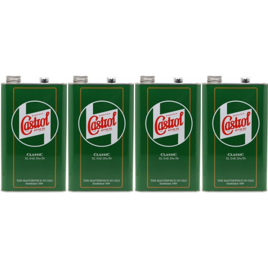 Castrol Classic XL 20W-50 Oldtimer Öl / Classic Cars Motoröl 4x 5 = 20 Liter