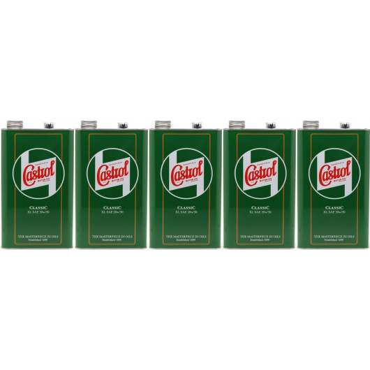 Castrol Classic XL 20W-50 Oldtimer Öl / Classic Cars Motoröl 5x 5 = 25 Liter