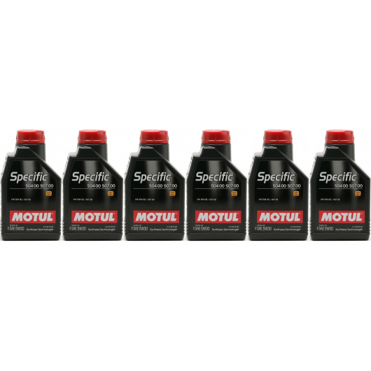 Motul Specific 5W-30 VW 504 00 - VW 507 00 Motoröl 6x 1l = 6 Liter
