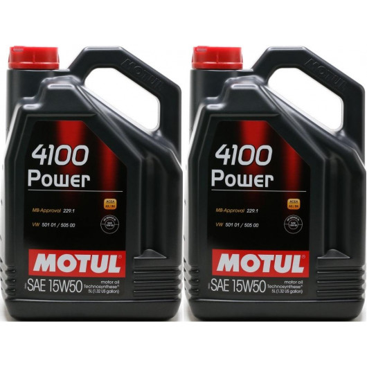 Motul 4100 Power 15W-50 Motoröl 2x 5 = 10 Liter