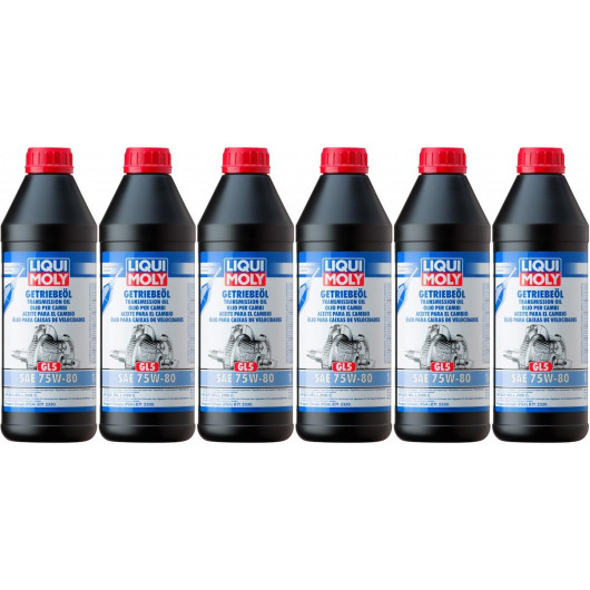 Liqui Moly 3658 Getriebeöl GL5 75W-80 6x 1l = 6 Liter