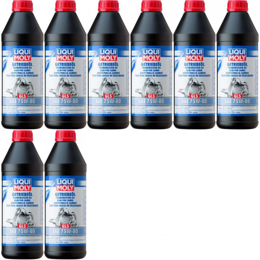 Liqui Moly 3658 Getriebeöl GL5 75W-80 8x 1l = 8 Liter