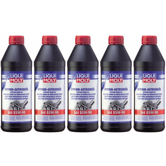 Liqui Moly 1035 Hypoid Getriebeöl GL5 SAE 85W-90 5x 1l = 5 Liter