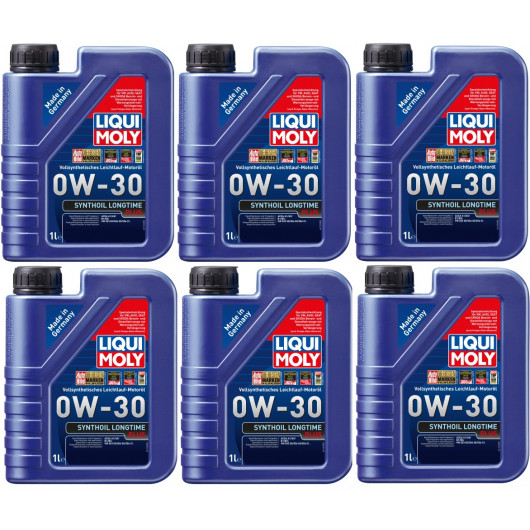 Liqui Moly 1150 Synthoil Longtime Plus 0W-30 Motoröl 6x 1l = 6 Liter