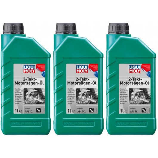 Liqui Moly 1282 2-Takt-Motorsägen-Öl 3x 1l = 3 Liter
