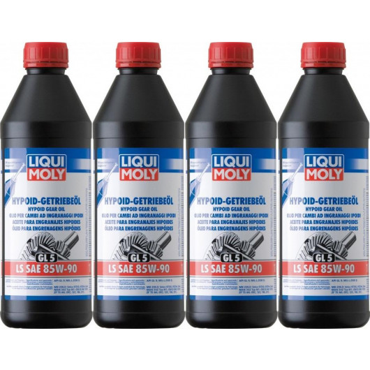 Liqui Moly 1410 Hypoid-Getriebeöl (GL 5) LS SAE 85W-90 4x 1l = 4 Liter