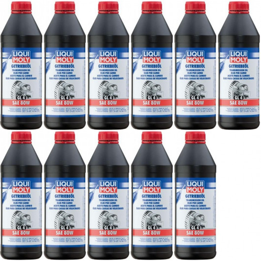 Liqui Moly 1020 Getriebeöl (GL4) SAE 80W 11x 1l = 11 Liter