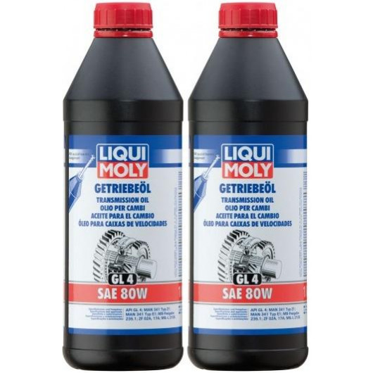 Liqui Moly 1020 Getriebeöl (GL4) SAE 80W 2x 1l = 2 Liter