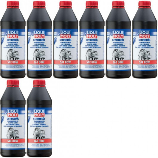 Liqui Moly 1020 Getriebeöl (GL4) SAE 80W 8x 1l = 8 Liter