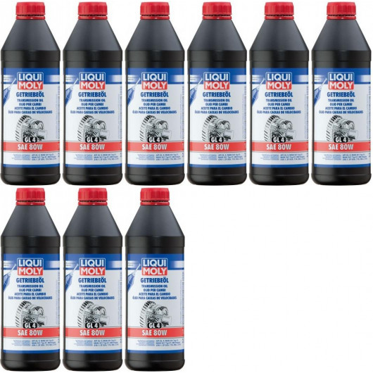 Liqui Moly 1020 Getriebeöl (GL4) SAE 80W 9x 1l = 9 Liter