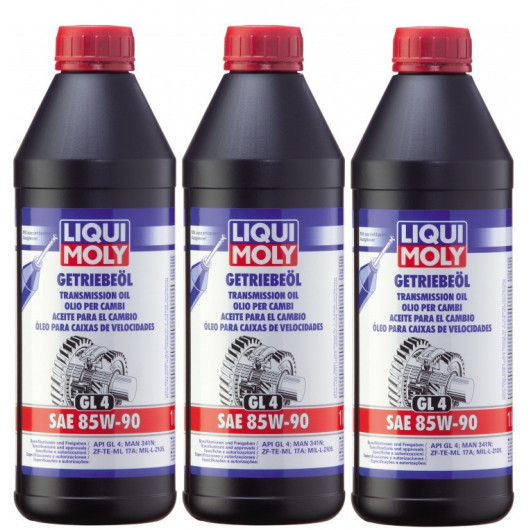 Liqui Moly 1030 Getriebeöl (GL4) SAE 85W-90 3x 1l = 3 Liter