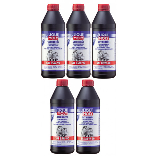 Liqui Moly 1030 Getriebeöl (GL4) SAE 85W-90 5x 1l = 5 Liter