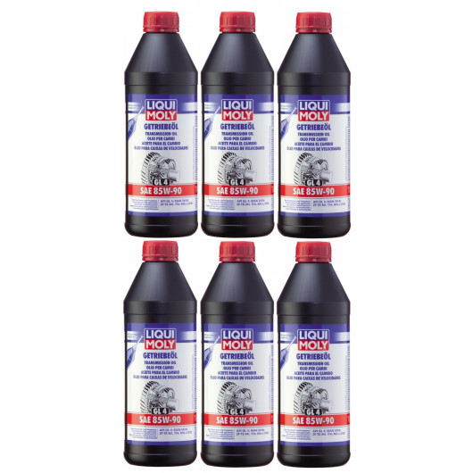 Liqui Moly 1030 Getriebeöl (GL4) SAE 85W-90 6x 1l = 6 Liter