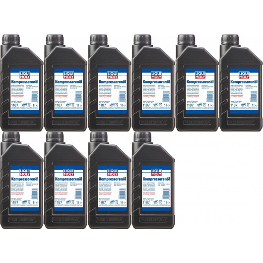 Liqui Moly 1187 Kompressorenöl 10x 1l = 10 Liter