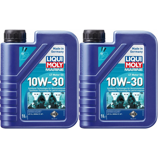 Liqui Moly 25022 Marine 4T Motor Oil 10W-30 2x 1l = 2 Liter