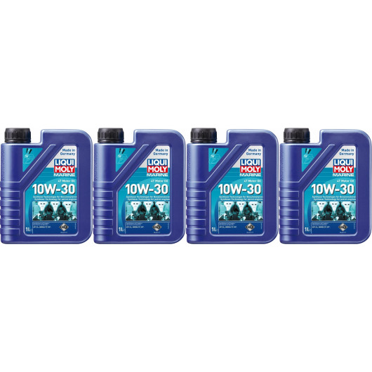 Liqui Moly 25022 Marine 4T Motor Oil 10W-30 4x 1l = 4 Liter