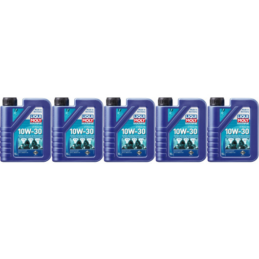 Liqui Moly 25022 Marine 4T Motor Oil 10W-30 5x 1l = 5 Liter