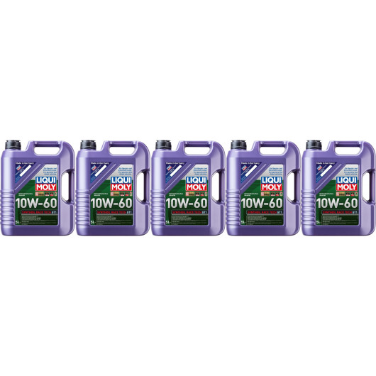 Liqui Moly 1391 Synthoil Race Tech GT1 10W-60 Motoröl 5x 5 = 25 Liter