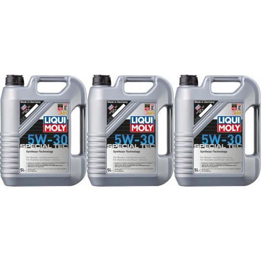 Liqui Moly 1164 Special Tec 5W-30 Motoröl 3x 5 = 15 Liter