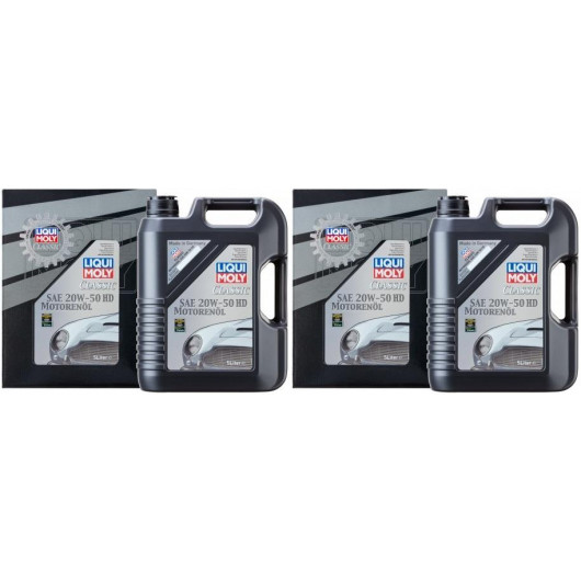 Liqui Moly 1129 Classic Motorenöl SAE 20W-50 HD 2x 5 = 10 Liter