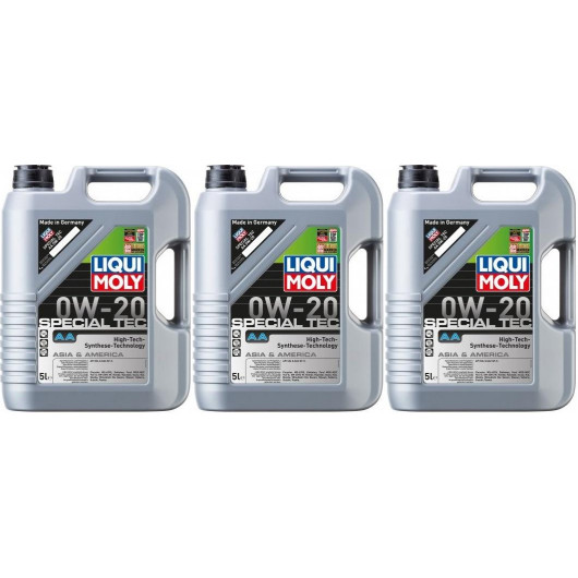 Liqui Moly 9734 Special Tec AA 0W-20 Motoröl 3x 5 = 15 Liter